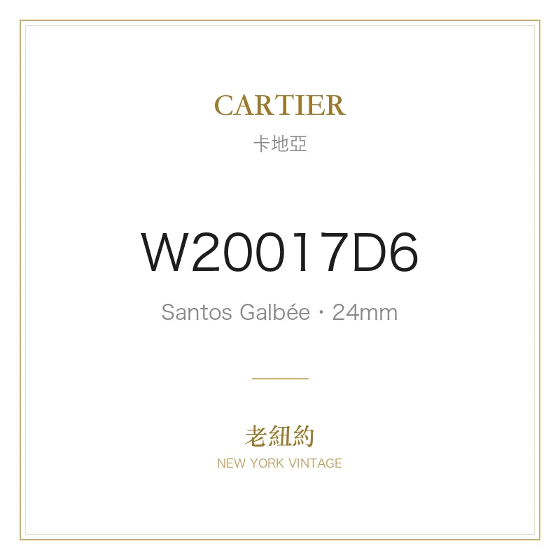 CARTIER W20017D6 Santos Galbée
