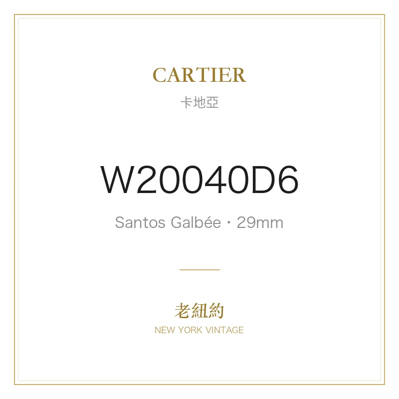 CARTIER W20040D6 Santos Galbée