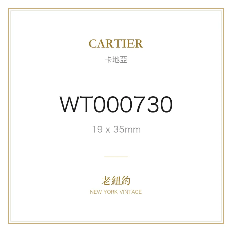 CARTIER WT000730 