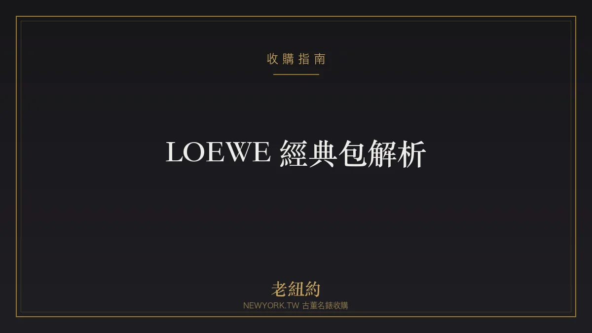 LOEWE 經典包解析：Puzzle、Hammock、Amazona 怎麼選
