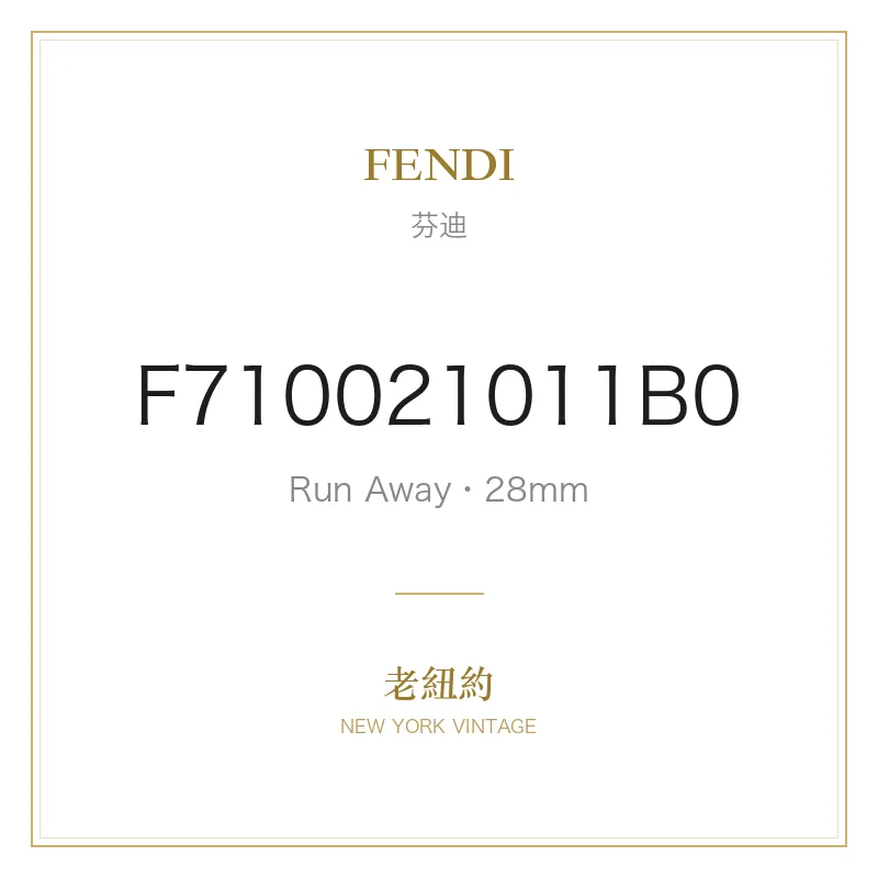 FENDI Run Away 28mm Full Diamond Run Away