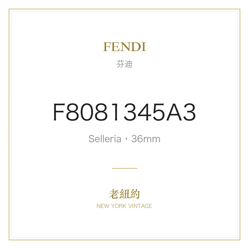 FENDI Selleria 36mm Steel Selleria