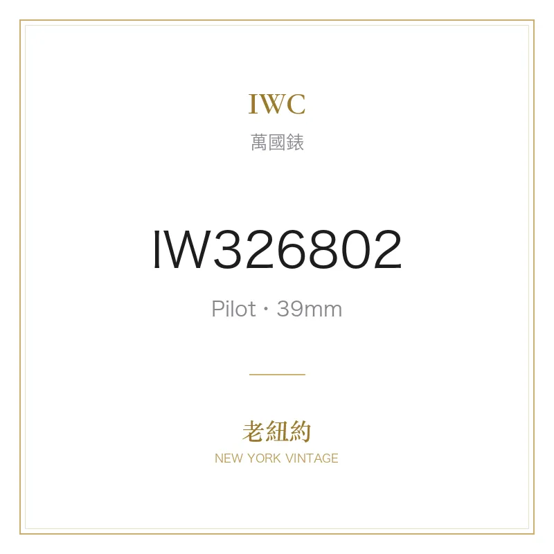 IWC IW326802 Pilot