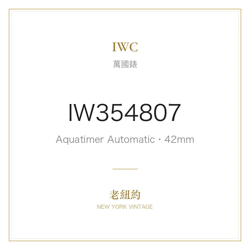 IWC IW354807 Aquatimer Automatic