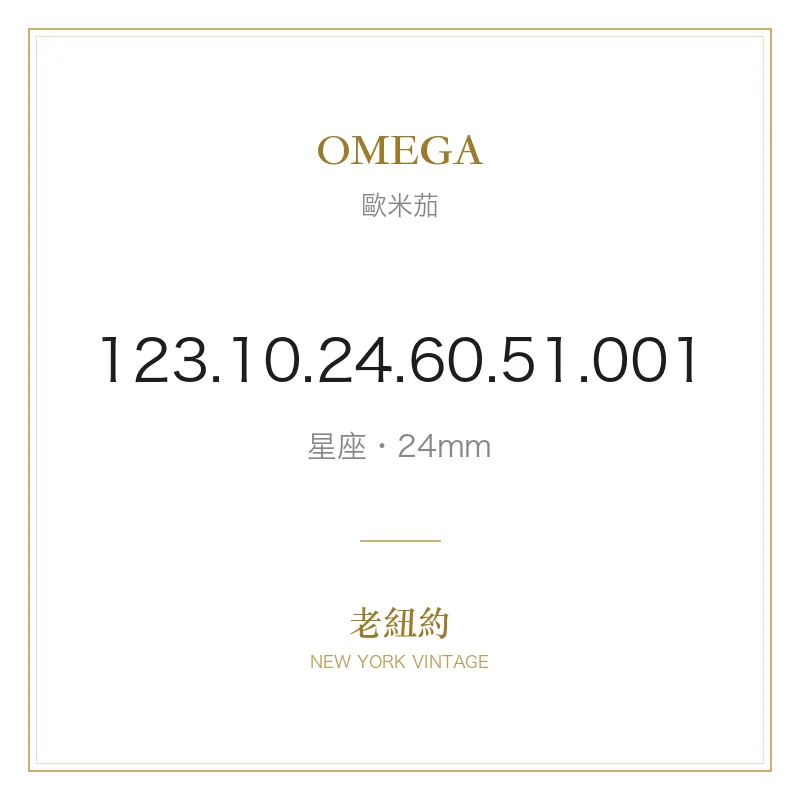 OMEGA 123.10.24.60.51.001 星座