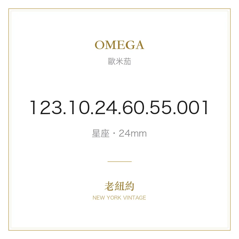 OMEGA 123.10.24.60.55.001 星座