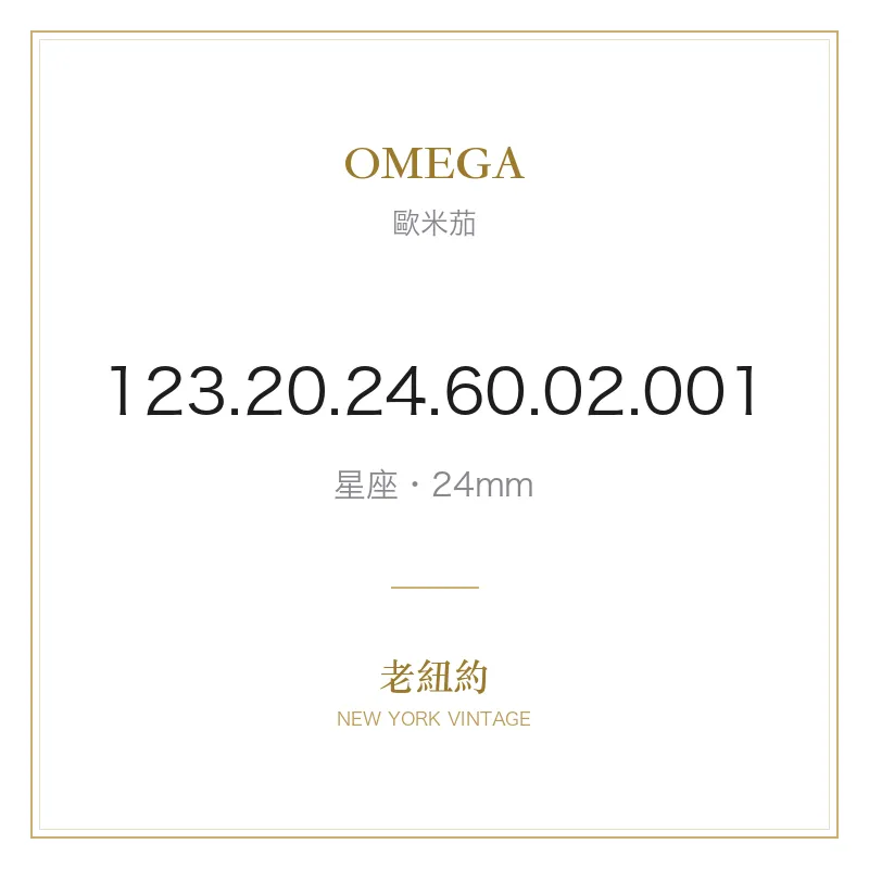 OMEGA 123.20.24.60.02.001 星座