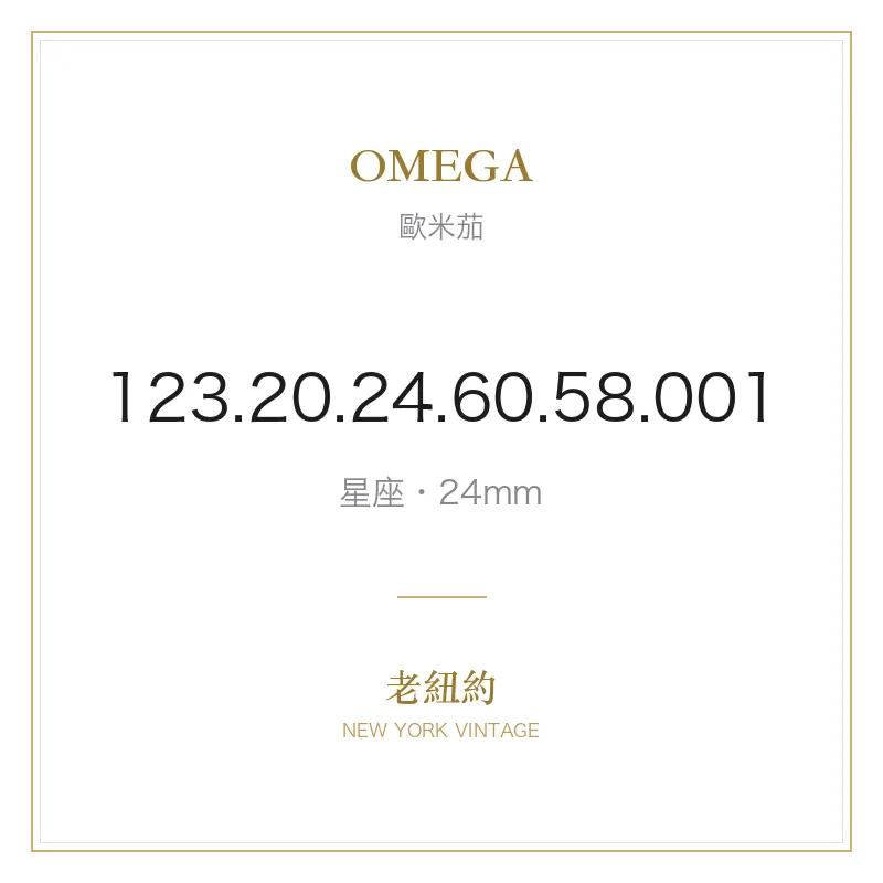 OMEGA 123.20.24.60.58.001 星座