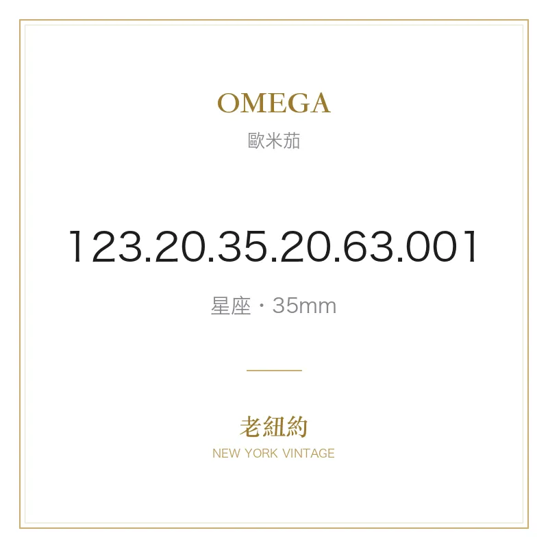 OMEGA 123.20.35.20.63.001 星座