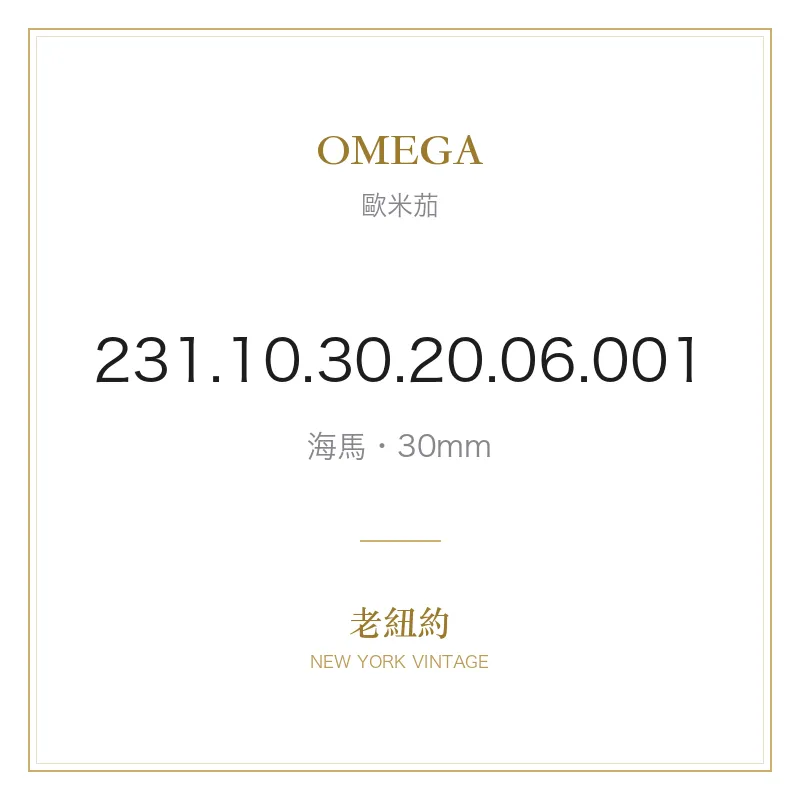 OMEGA 231.10.30.20.06.001 海馬
