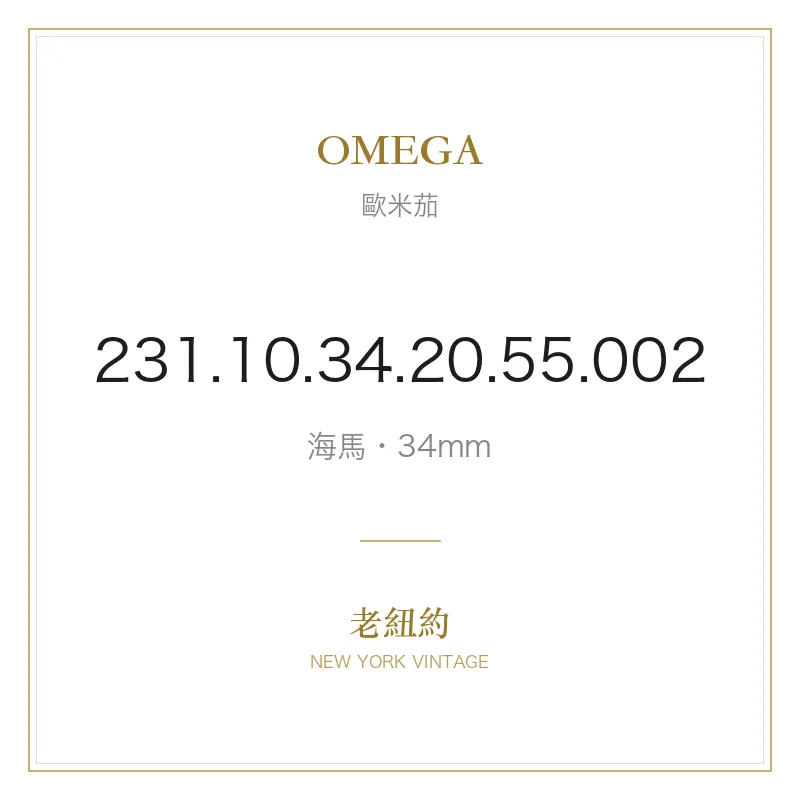 OMEGA 231.10.34.20.55.002 海馬