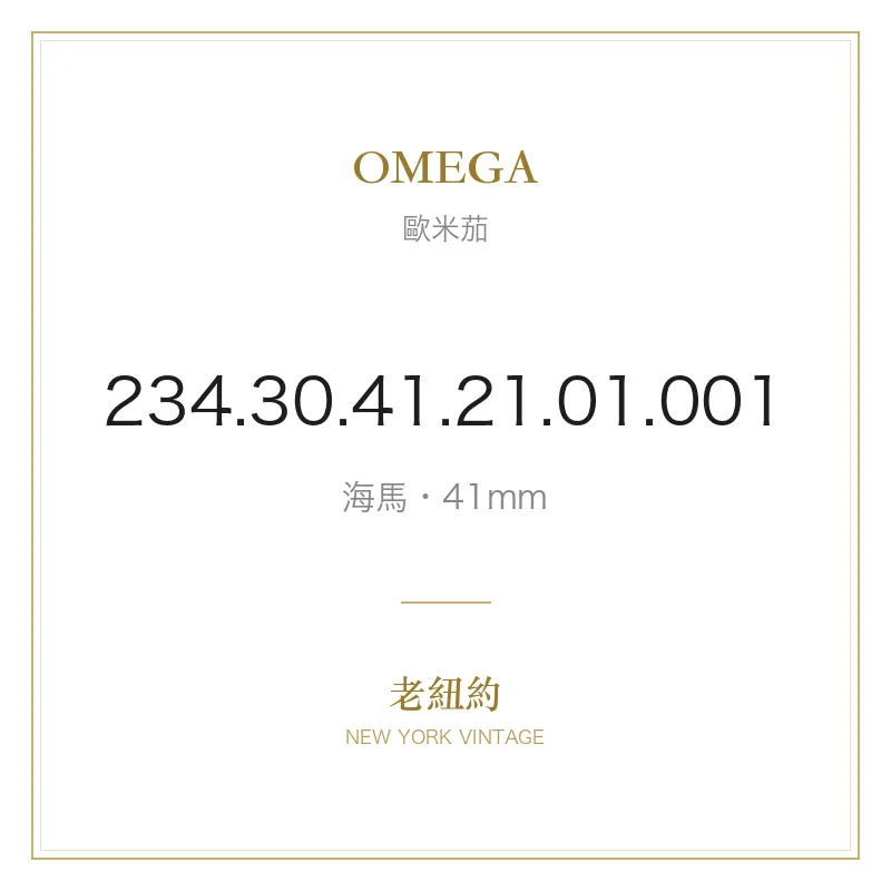 OMEGA 234.30.41.21.01.001 海馬