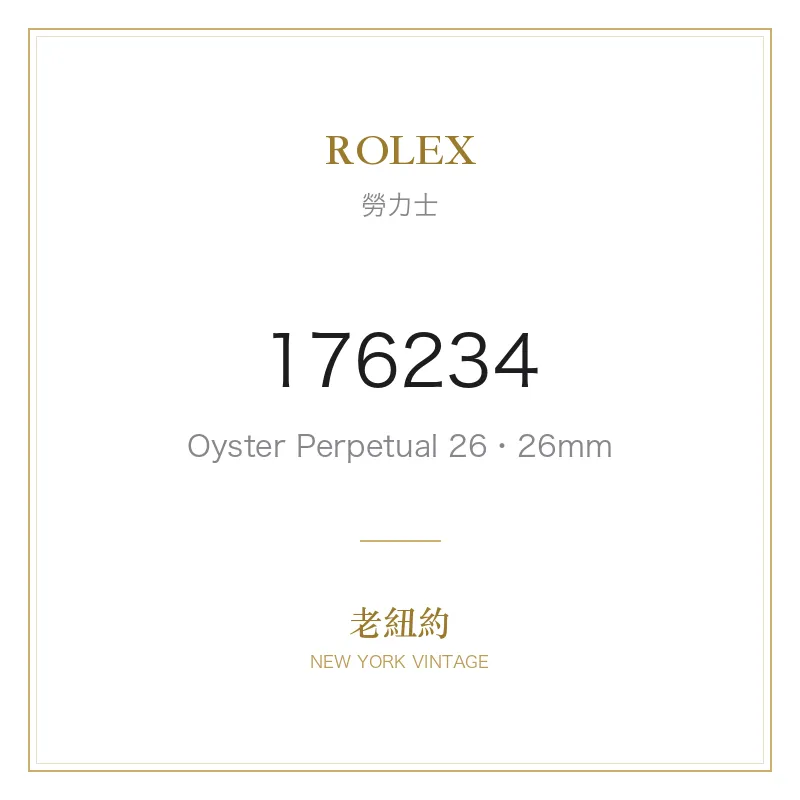 ROLEX 176234 Oyster Perpetual 26