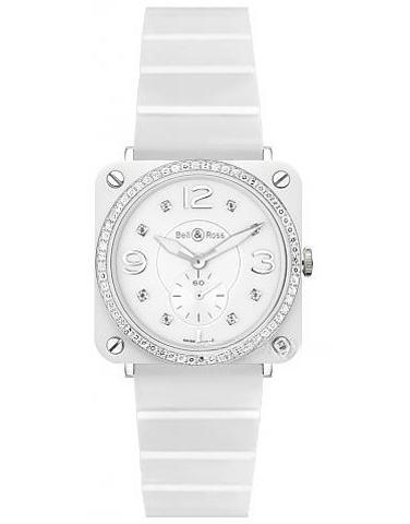 BELL & ROSS （BR S White Ceramic Phantom Diamond Bracelet） INSTRUMENTS