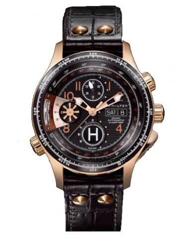 HAMILTON H76646533 卡其航空