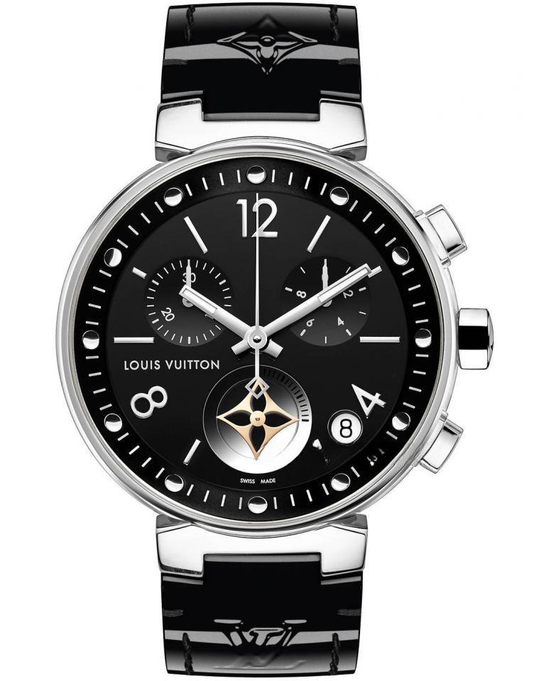 LOUIS VUITTON （Moon Star Chronograph Black - Mother-Of-Pearl & Diamonds） TAMBOUR