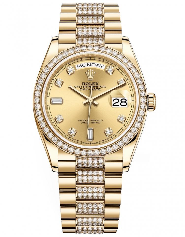 ROLEX 128348RBR-0010 DAY-DATE
