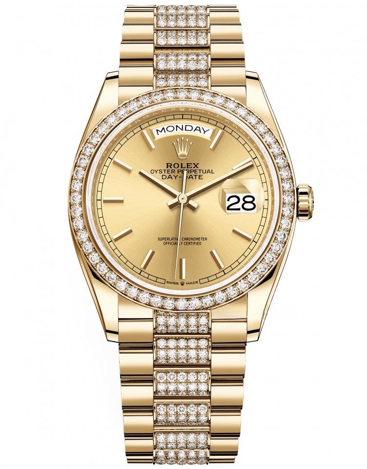 ROLEX 128348RBR-0027 DAY-DATE